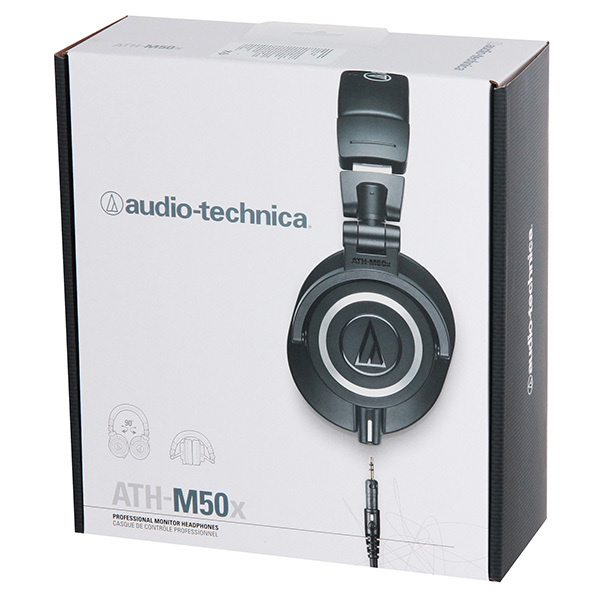 Audio-Technica Наушники проводные, 3.5 мм, черный #1