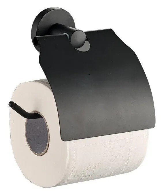 Держатель для туалетной бумаги в ванную комнату D-Lin, черный  #1