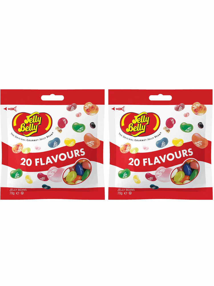 Драже жевательное Jelly Belly Ассорти 20 вкусов 70г 2 шт. #1