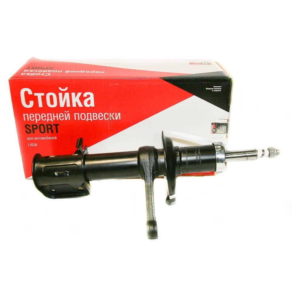 Стойка передняя ВАЗ 2190 правая газовая СААЗ красная коробка ОАТ ...