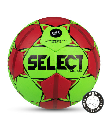Мяч гандбольный SELECT MUNDO, размер 3, зел/красн, 846211 #1