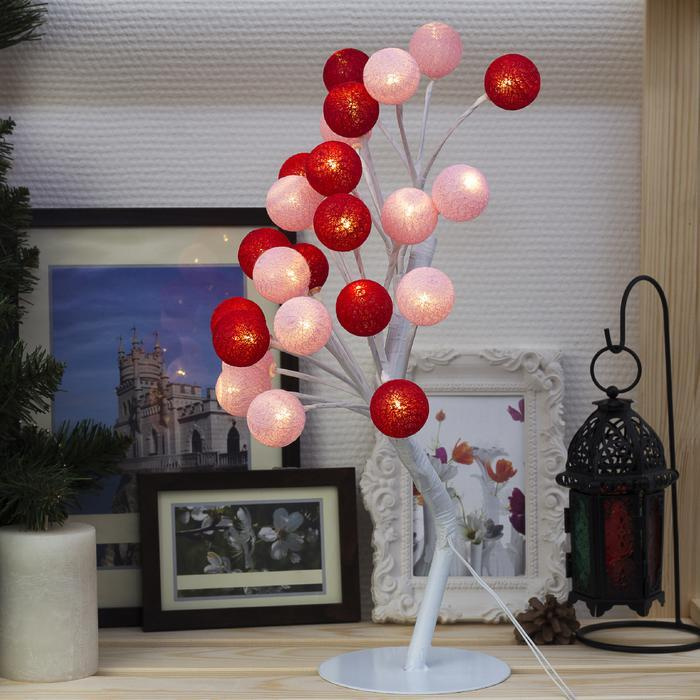 Фигура светодиодная Luazon Lighting Куст "Розовые шарики", 20 LED, 220 В (3612420)  #1