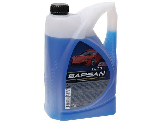 Жидкость охлаждающая ТОСОЛ SAPSAN ОЖ-40 5 кг #1