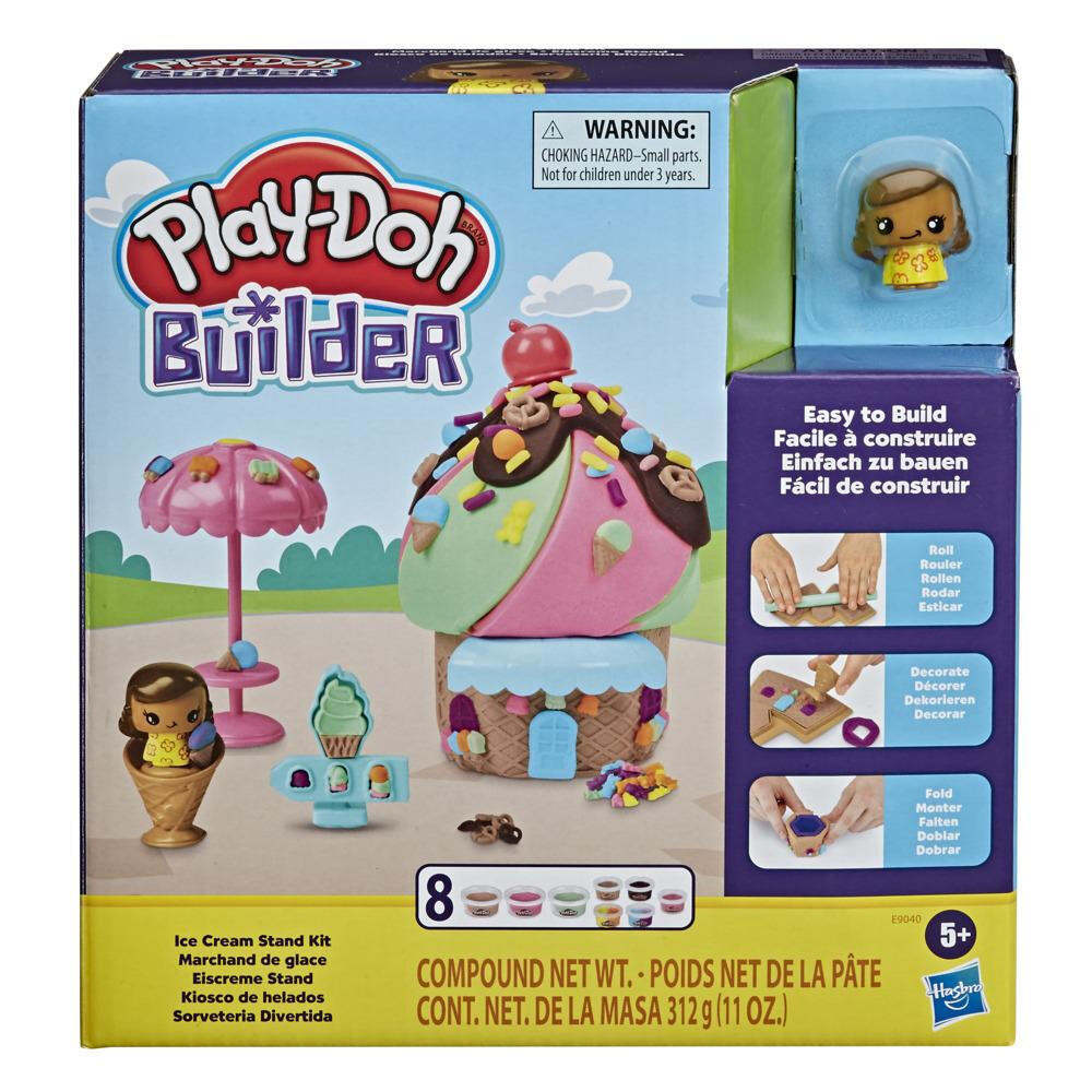 Набор для лепки Hasbro Play-Doh Builder Киоск мороженого #1