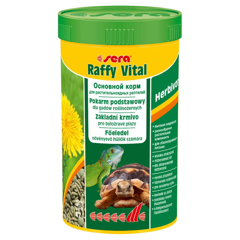 Корм для рептилий Sera Raffy Vital для сухопутных черепах, 47 гр  #1