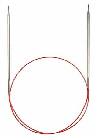 Спицы для вязания Addi круговые с удлиненным кончиком, латунь, 1,5 мм, 80 см, арт.715-7/1.5-80  #1