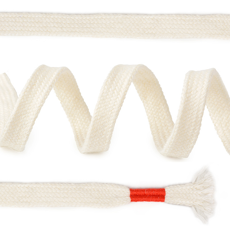 Шнурки плоские 10 мм длина 130 см белый упаковка 2 шт #1