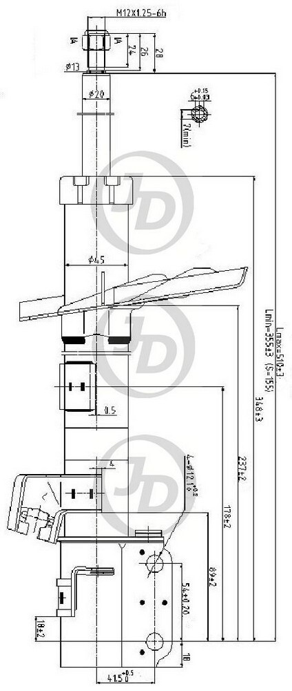 JD Амортизатор подвески, арт. JAS0301 #1
