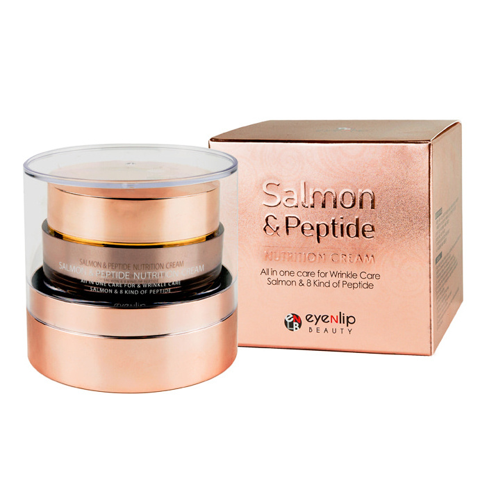 Eyenlip Омолаживающий пептидный крем для лица с лососевым маслом 50 мл Salmon & Peptide Nutrition Cream #1