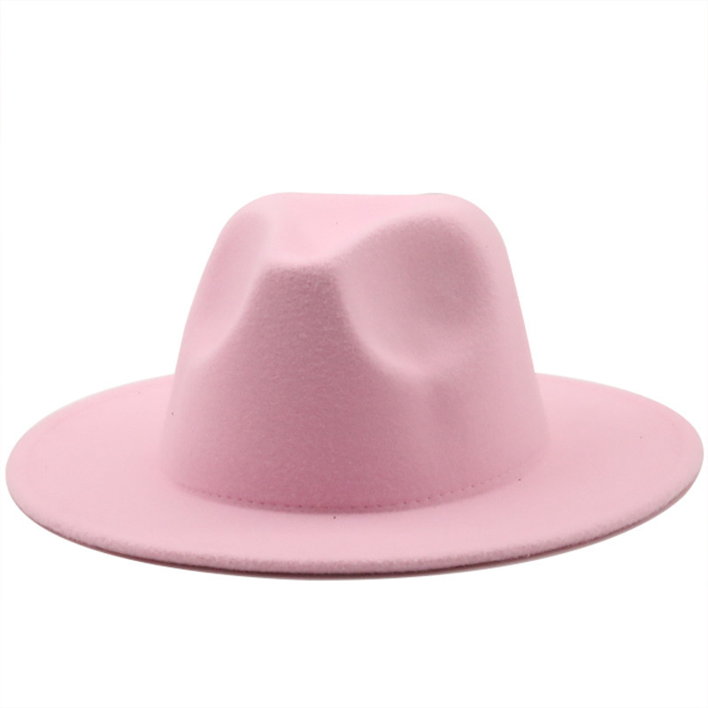 Шляпа Федора фетровая, светло-розовый #1