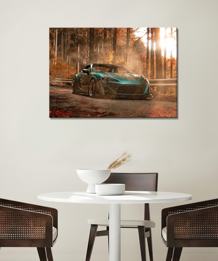 Картина на холсте для интерьера на стену в спальню, гостиную, прихожую, детскую, кухню, офис - Автоспорт, #1