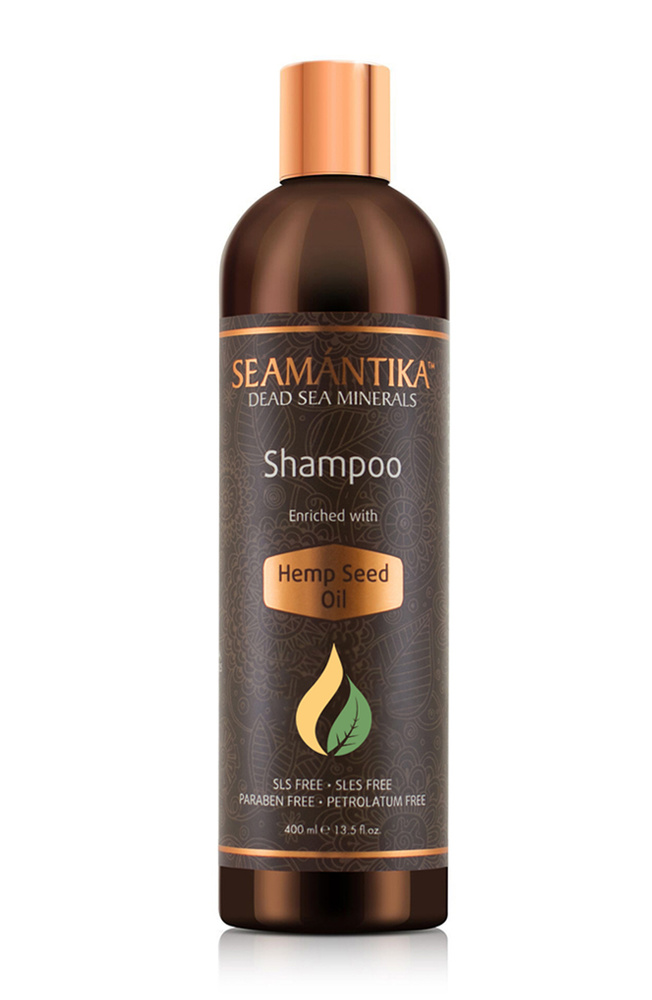 Seamantika Шампунь для волос Hemp Seed Oil с органическим маслом для роста волос, для сухих, жирных, #1