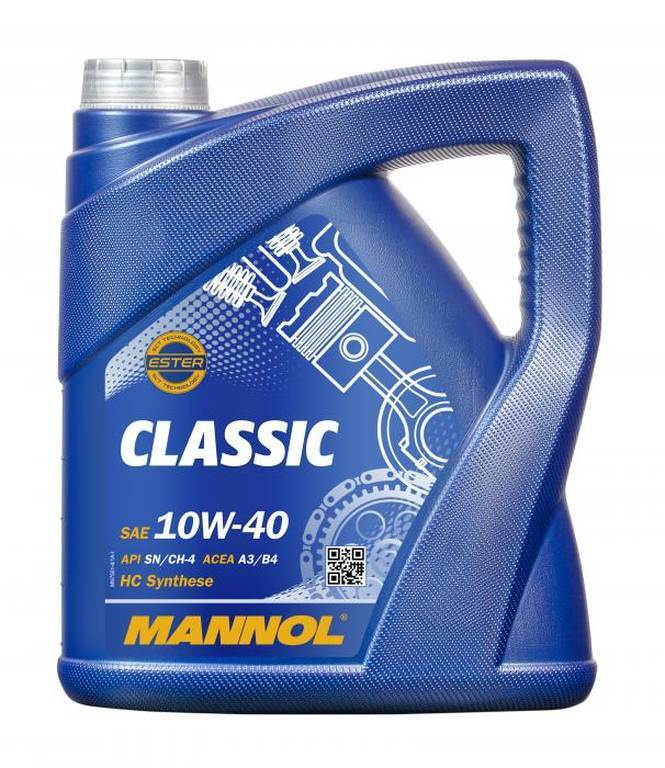 MANNOL Classic 10W-40 Масло моторное, Полусинтетическое, 4 л #1