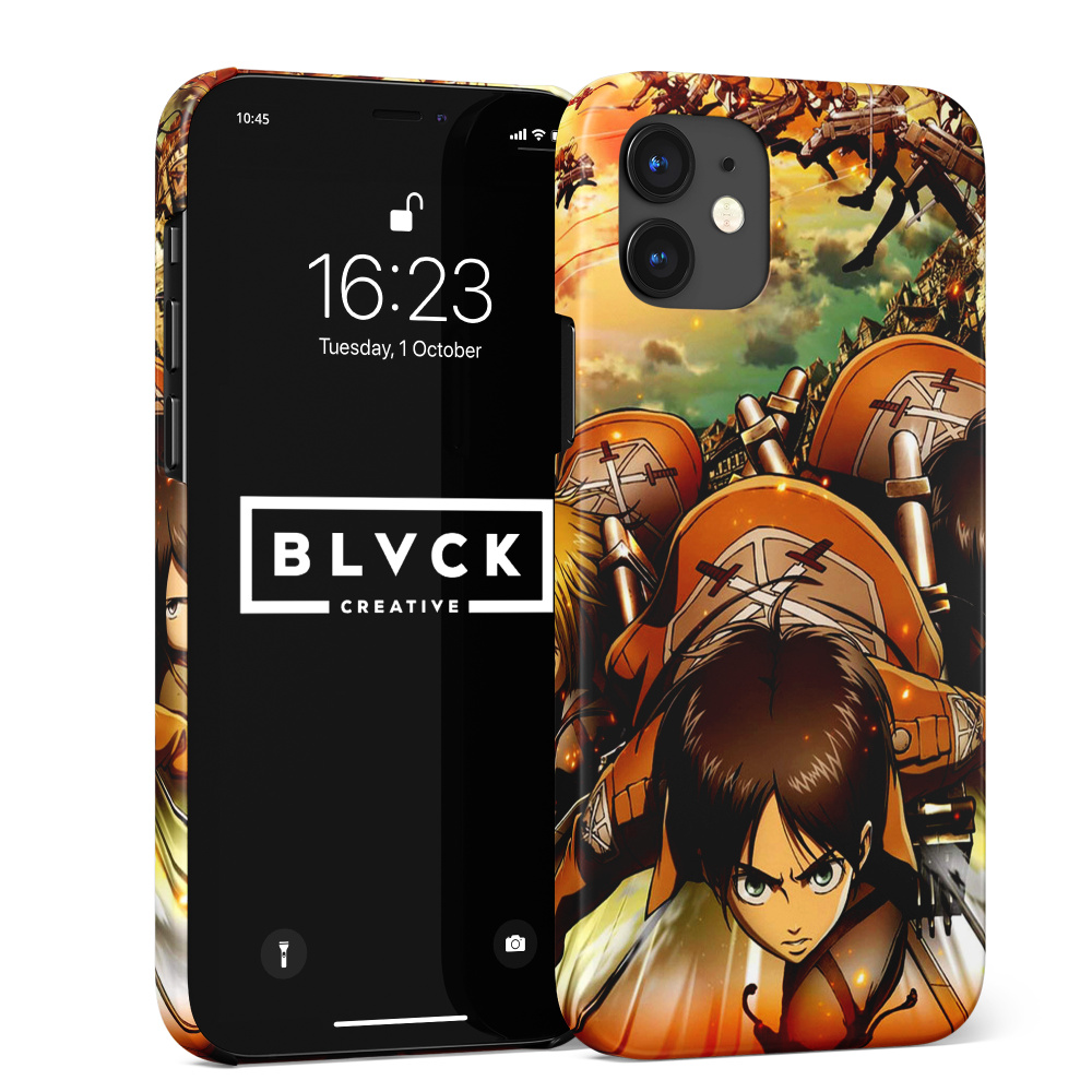 Чехол для IPhone 11 с рисунком "Attack on Titan" / Накладка с принтом Атака Титанов  #1