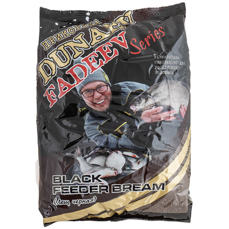 Прикормка натуральная рыболовная DUNAEV-FADEEV Feeder Bream Black (Чёрный Лещ) 1 кг / Принадлежности #1