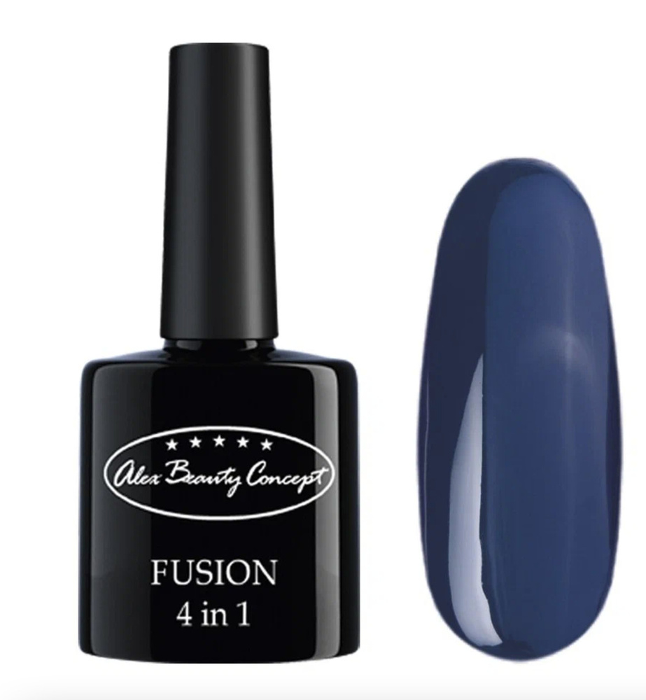 Alex Beauty Concept гель лак для ногтей FUSION 4 IN 1 GEL, 7.5 мл., цвет темно-синий.  #1