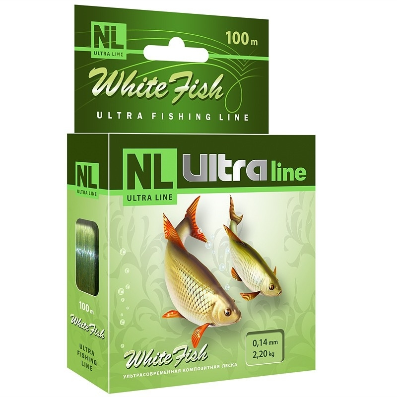 Леска Aqua NL Ultra White Fish белая рыба 0.10 30м #1