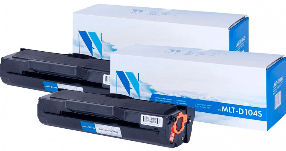 Комплект картриджей NV Print NV-MLT-D104S-SET2, лазерный, черный #1