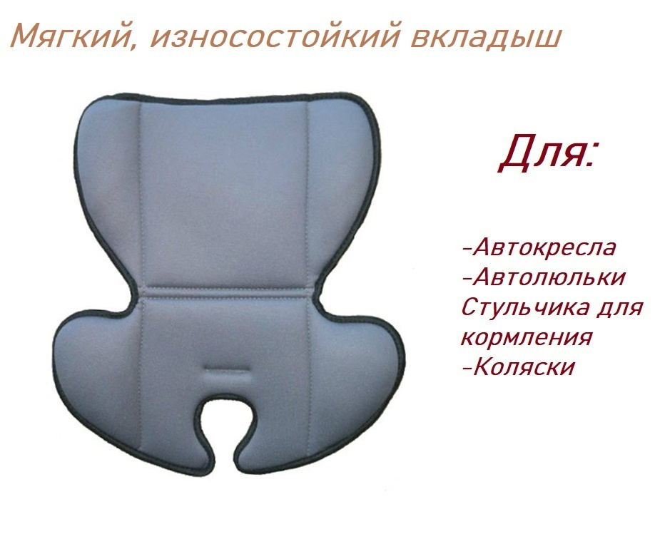 Мягкий вкладыш для автокресла/автолюльки, стульчика для кормления,коляски Универсальный под спинку и #1