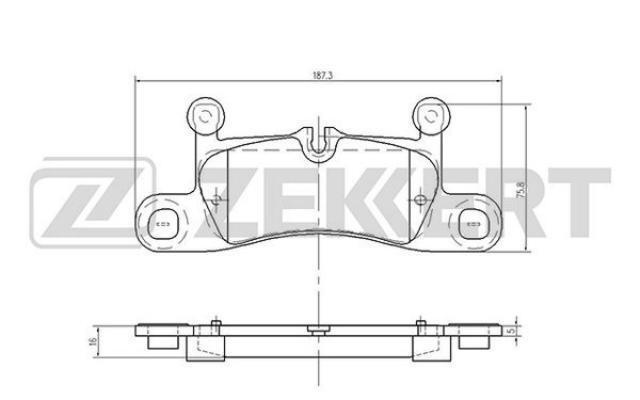 Колодки тормозные Zekkert BS1962 Задние - купить по низким ценам в ...