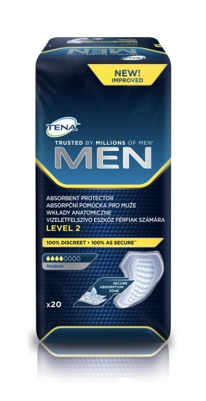 Прокладки урологические для мужчин Tena Men Level 2 Medium, 4 капли, 500 мл, 20 штук  #1