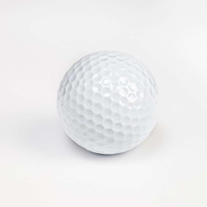 Мяч для гольфа, двухслойный, 420 выемок, d-4.3 см, 45 г #1