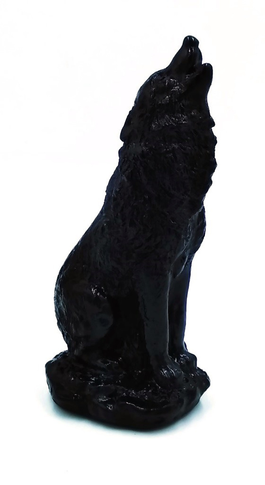 Статуэтка Волк черный 11,5см гипсовая #1