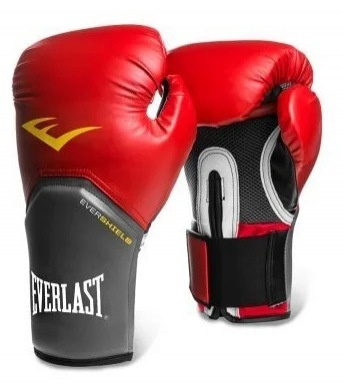 Боксерские перчатки тренировочные Everlast Pro Style Elite - Красный (14 oz)  #1