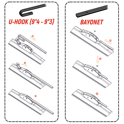 Щетка стеклоочистителя бескаркасная Skyway стандарт 13"/330 мм S02701016  #1