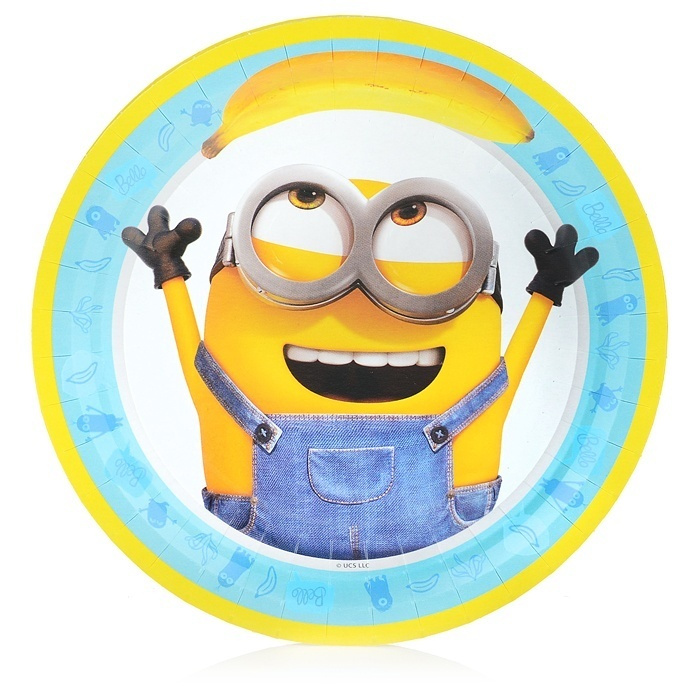 Тарелки бумажные ND Play 6 шт, 180 мм, 3D дизайн, Minions 2 (287104) #1