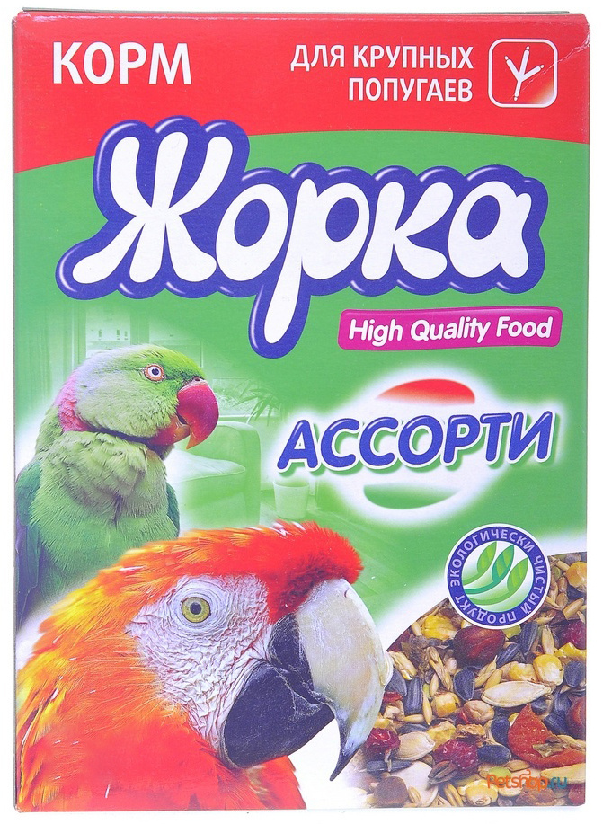 Жорка HQF корм для крупных попугаев ассорти, 500 г #1