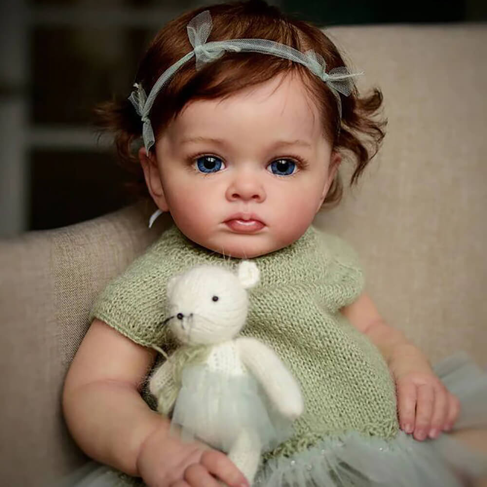 Мягконабивная кукла Реборн девочка Алиса силиконовая, игрушка Reborn 60 см  #1