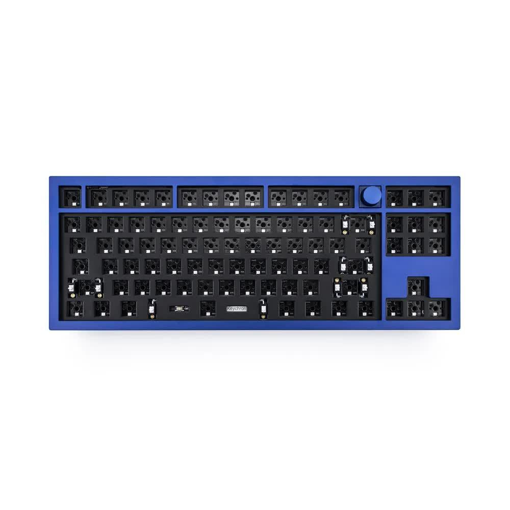 База для механической клавиатуры Keychron QMK Q3, TKL, ANSI Knob, RGB, Barebone Blue (Q3B3)  #1