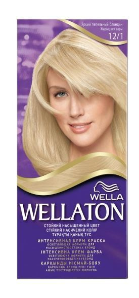 Крем-краска для волос Wellaton 12/1 Ярко-пепельный блондин, 50 мл  #1