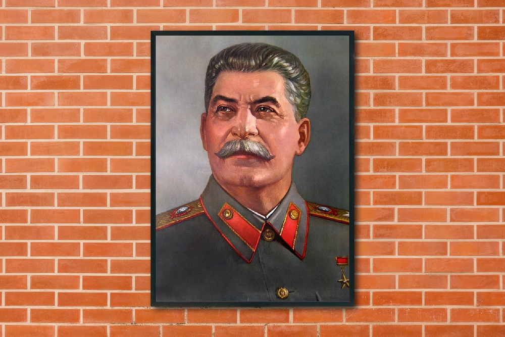 Плакат "Портрет Сталина" / Формат А4 (21х30 см)/ Без рамы #1