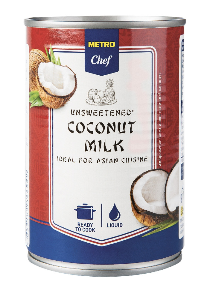 Кокосовое Молоко Metro Chef 17% 400 мл Coconut Milk Банка #1