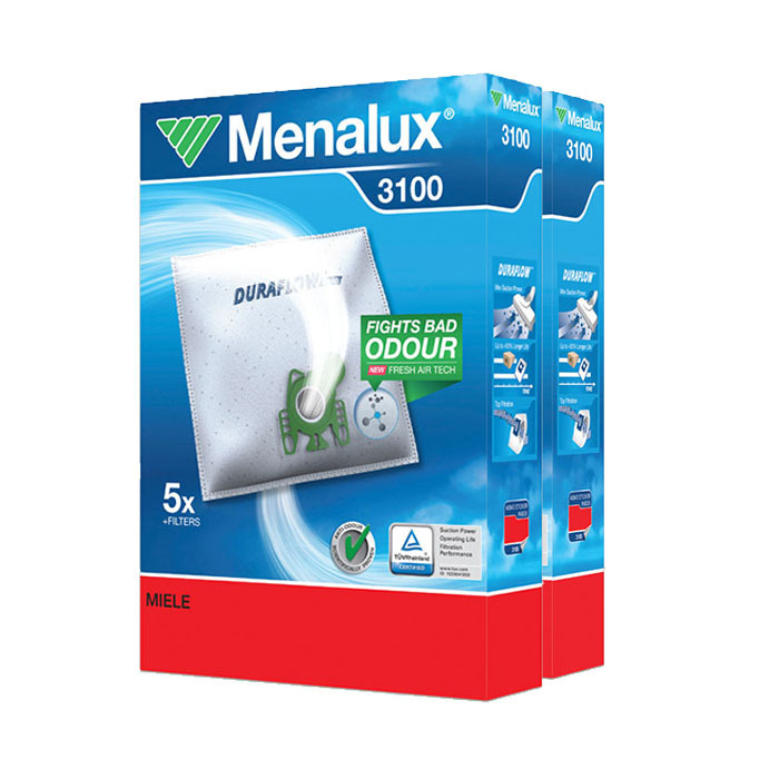 Синтетические мешки для пылесоса MIELE пластиковая рамка Menalux 3100, 10 штук  #1