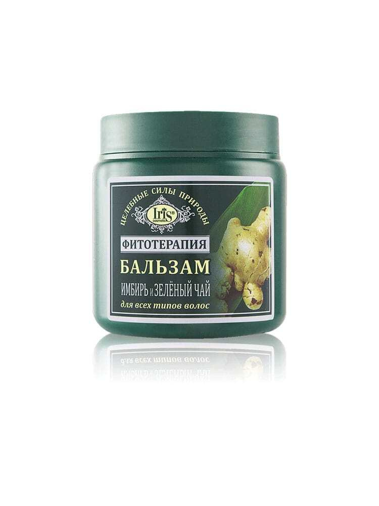 IRIS Фитотерапия Бальзам Имбирь и Зелёный чай для всех типов волос, 500 мл  #1
