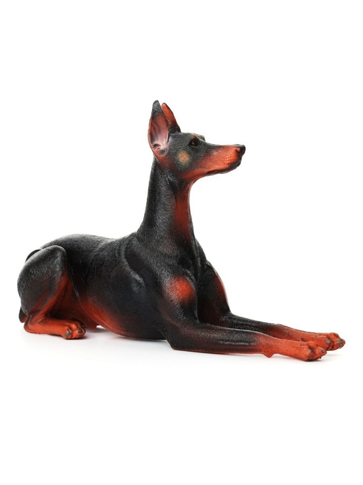Фигурка животного Derri Animals Собака Доберман, для детей, игрушка коллекционная декоративная, 87263, #1