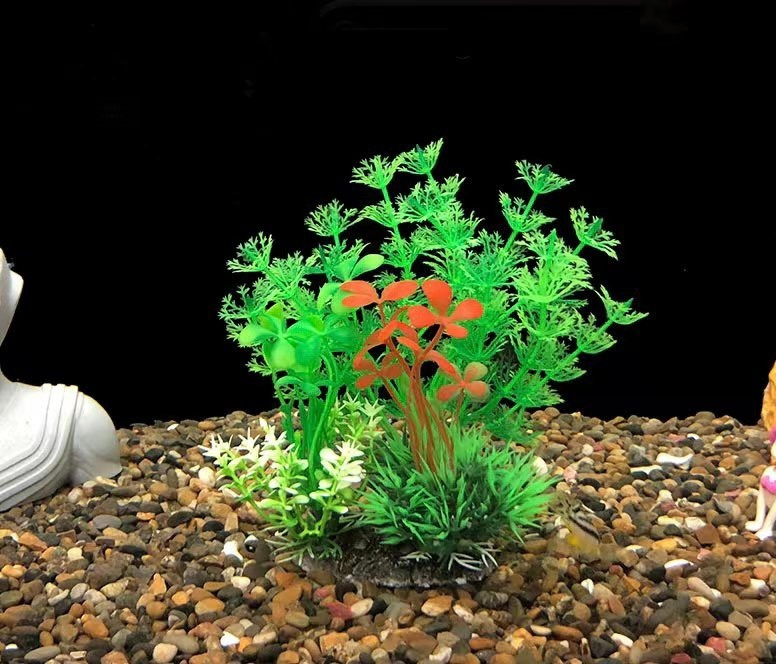 Растения для аквариума искусственные, декор 1 шт 15 см - купить с доставкой  по выгодным ценам в интернет-магазине OZON (675101256)