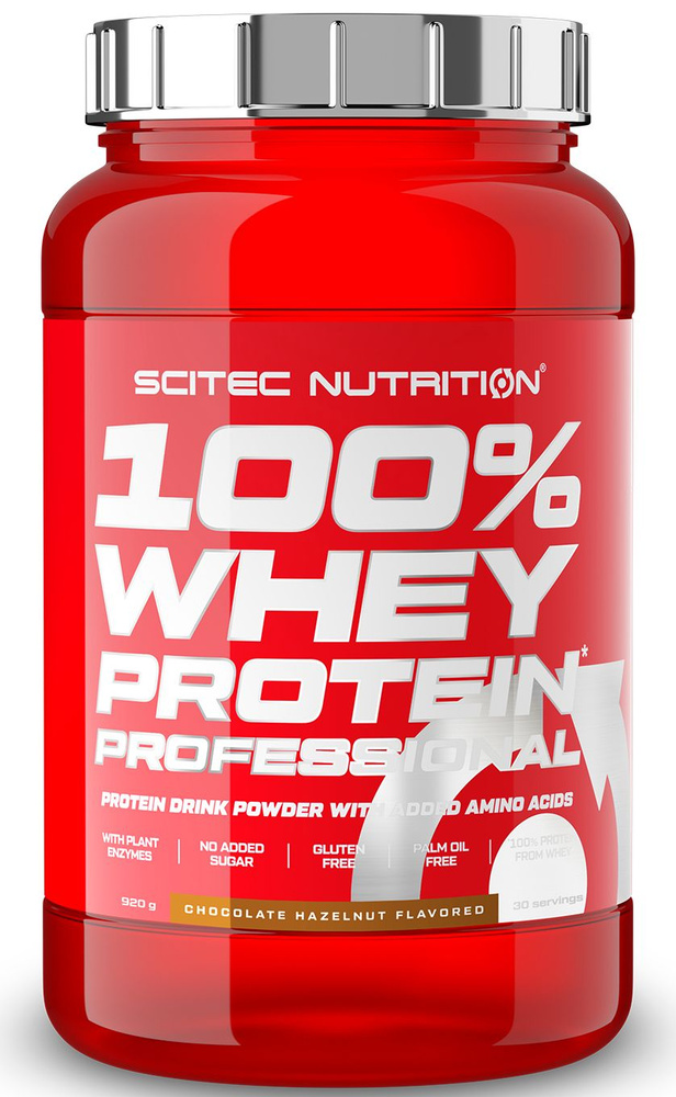 Протеин сывороточный Scitec Nutrition 100% Whey Protein Professional 920 г шоколад-фундук  #1