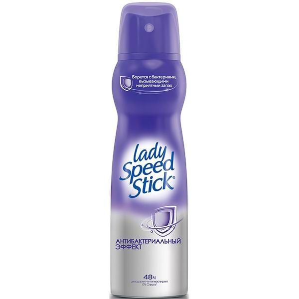 Дезодорант-антиперспирант Lady Speed Stick спрей Антибактериальный 150 мл  #1