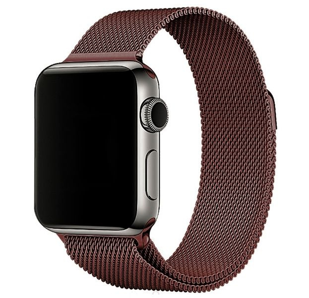 Металлический ремешок Milanese Band для Apple Watch 38/40/41 mm коричневый  #1