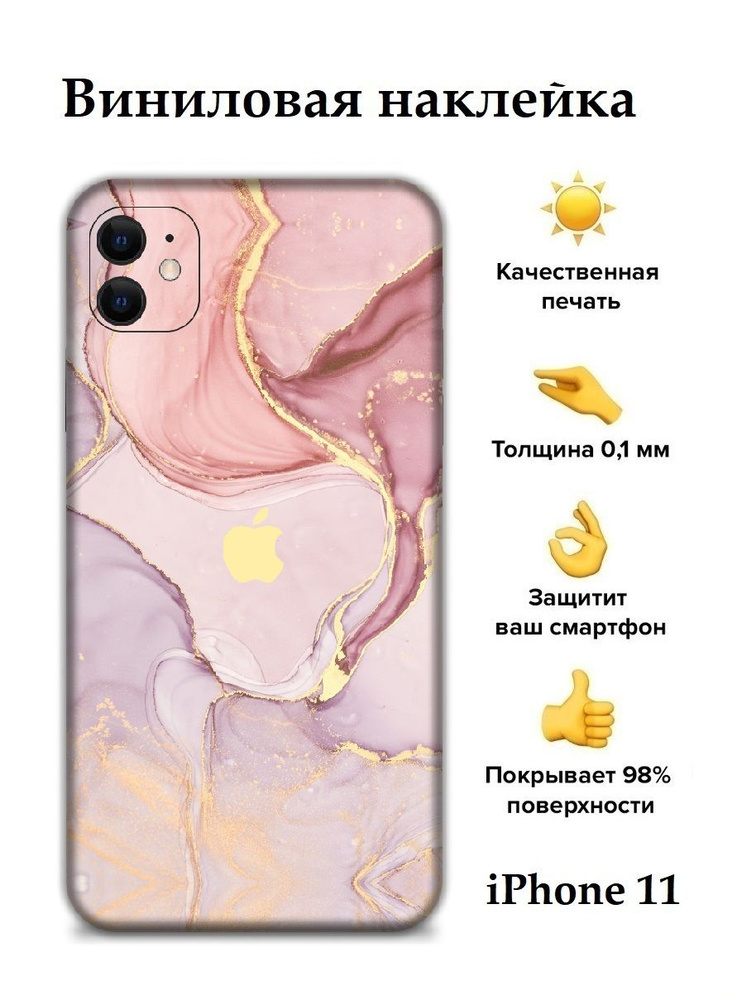 Гидрогелевая пленка на корпус телефона iPhone 11 Bron Stickers #1