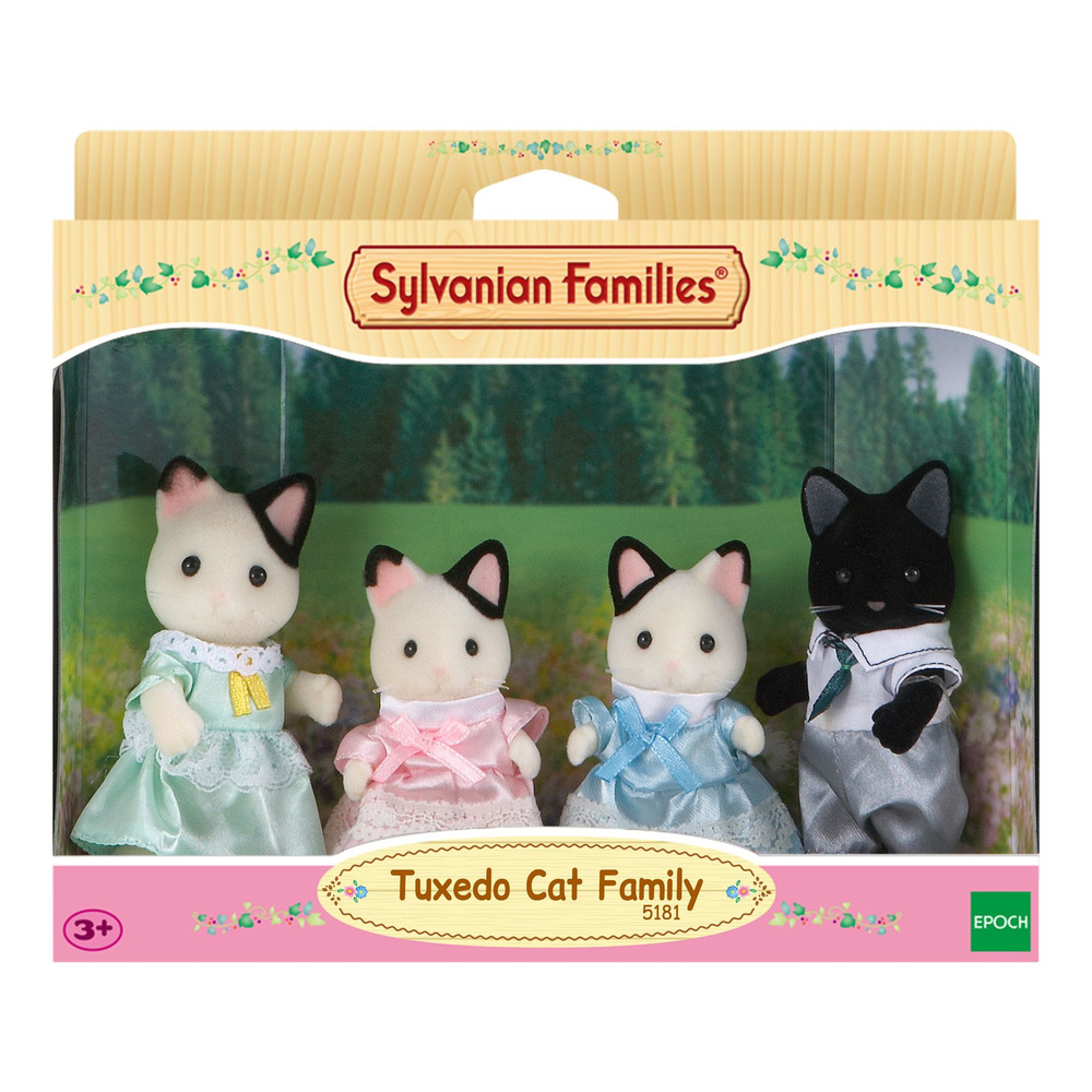 Набор Sylvanian Families "Семья Черно-Белых Кошек" #1