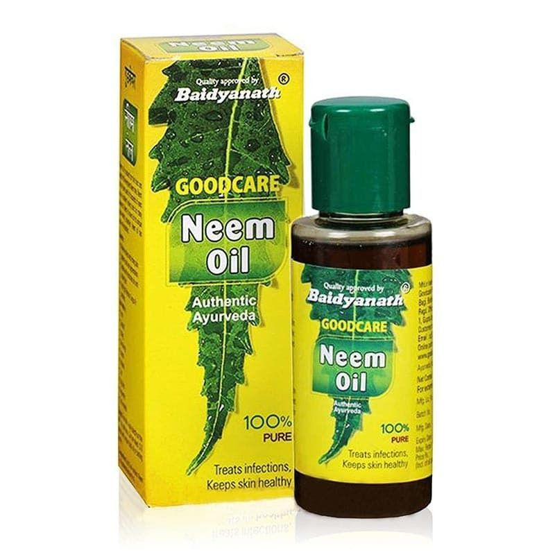 Аюрведическое масло нима Байдинахт (NEEM OIL Baidyanath) против воспалений кожи, для ухода за волосами, #1