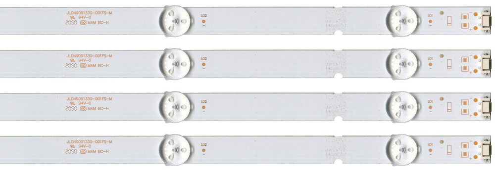 LED-подсветка JL.D49091330-001FS-M (комплект 4 планки) LG 49UJ631V 49UJ634V 49UJ630V  #1