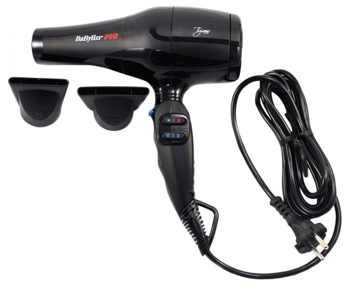 BaByliss PRO Фен для волос Нет_BAB6330RE_BAB6330RE, кол-во насадок 2, черный  #1