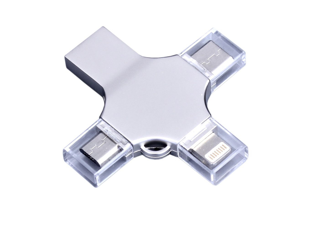 USB-флеш-накопитель 71761845-4in1-silver-256GB 512 ГБ, серебристый #1