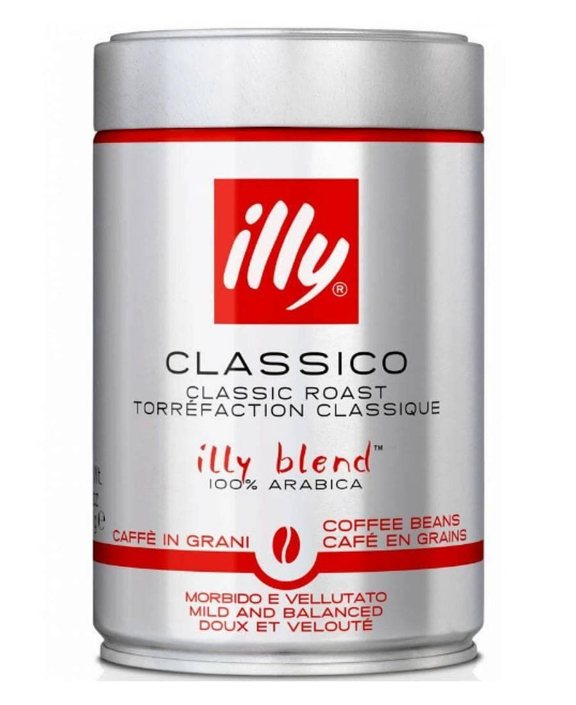 Кофе в зернах illy Classico Grani, Арабика 100%, банка 250 г #1